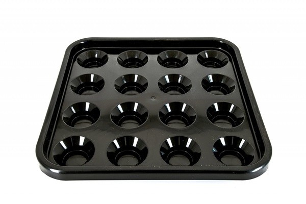 Ball Tablett Pool schwarz 57,2mm PVC